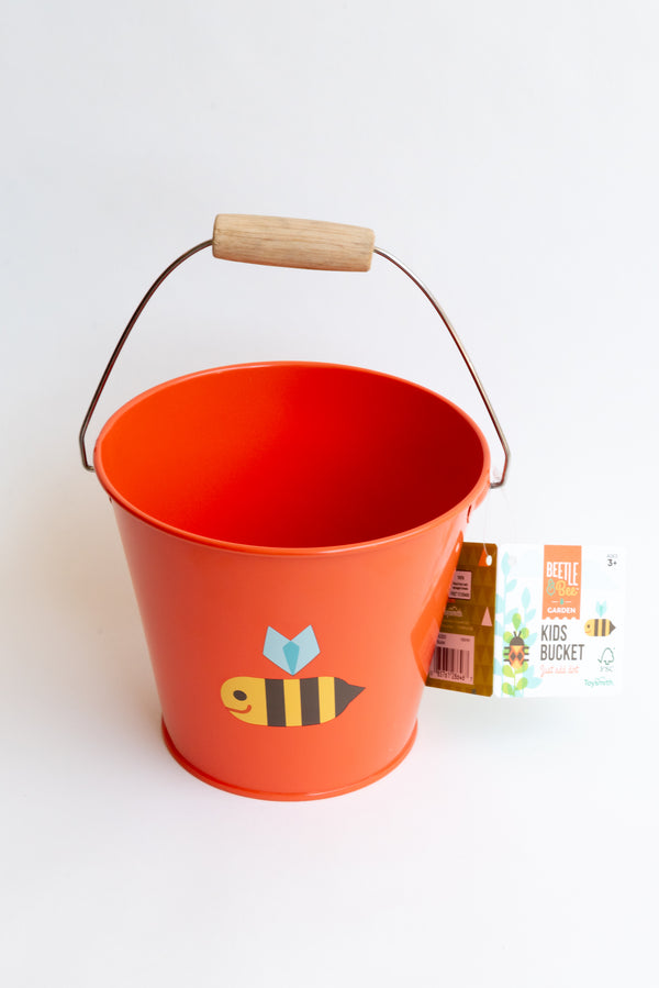 Toysmith - Beetle & Bee Kids Bucket, Garden, Beach, Assorted Colors