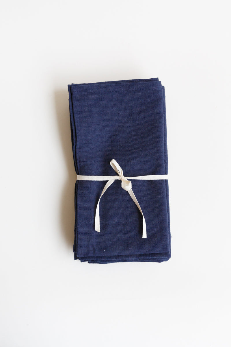 Natural Habitat solid napkin set handmade with 100% organic cotton using traditional craft techniques