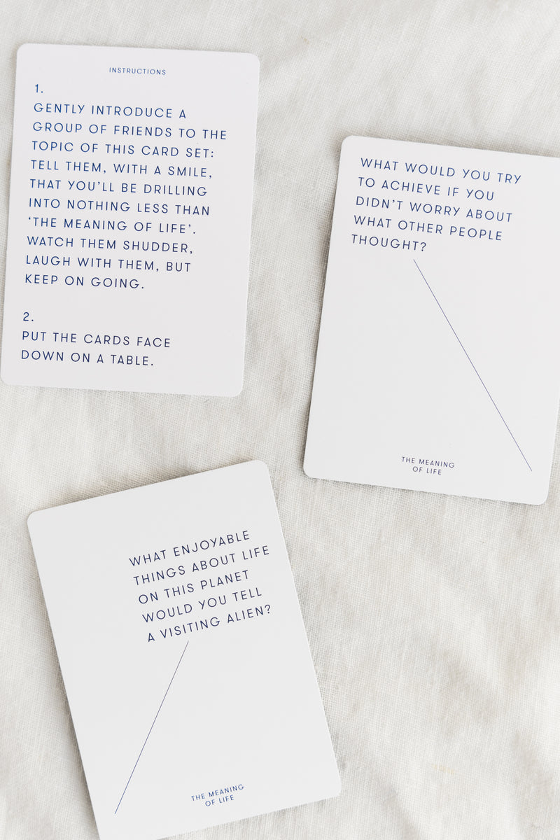 The School of Life The Meaning of Life Conversation Cards