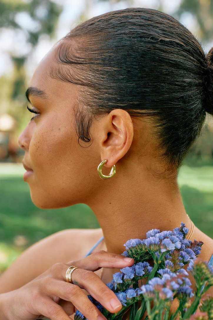 Ladha Jewelry Silver Maji Hoops