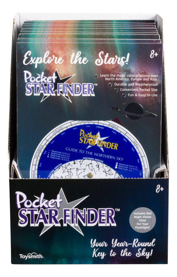 Toysmith - Pocket Star Finder, Travel size, Use with Flashlight, STEM