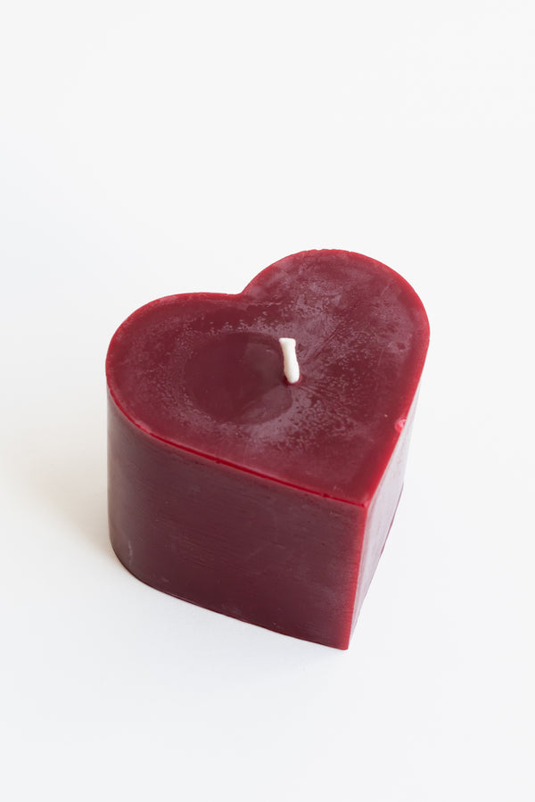 Sunbeam Candles Red Beeswax Hearts