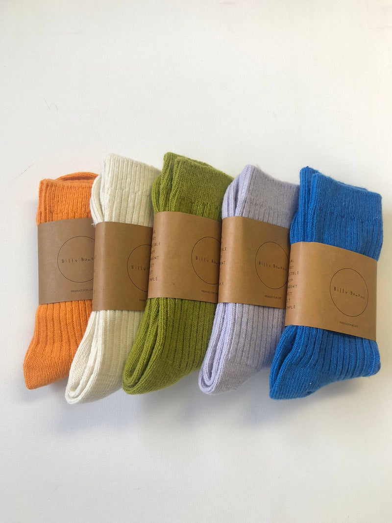 Billy Bamboo - ICELAND WOOL SOCKS - crystal bright