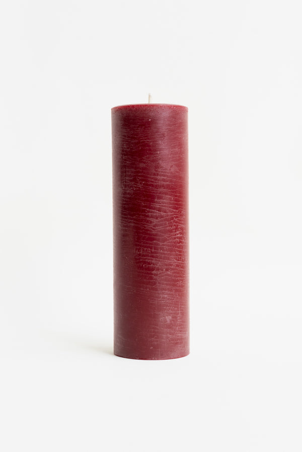 Sunbeam Candles Red Beeswax Pillar