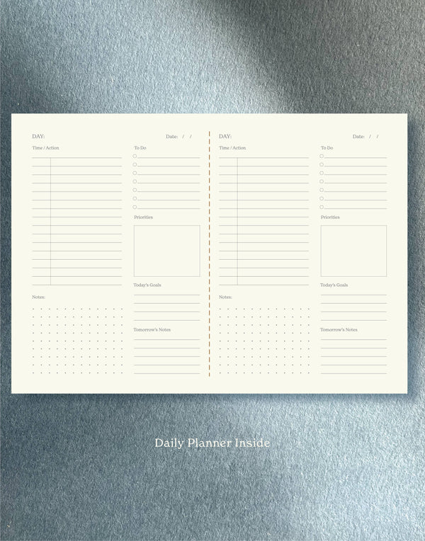 Fin Studio Daily Planner Notebook / Vita Series Blue