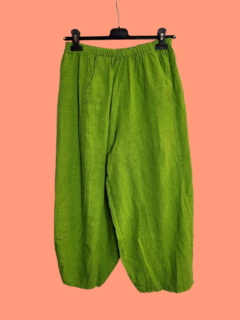 la maison des fibres naturelles - Linen pants 669057 100% LINEN: Bleu ...