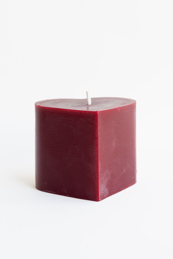 Sunbeam Candles Red Beeswax Hearts