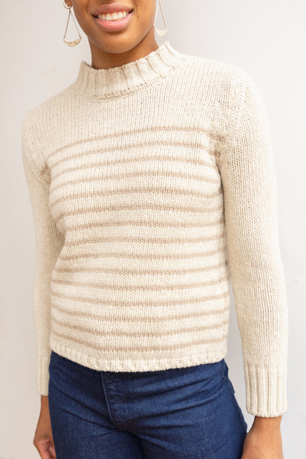 McConnell Breton Stripe Sweater in Ecru