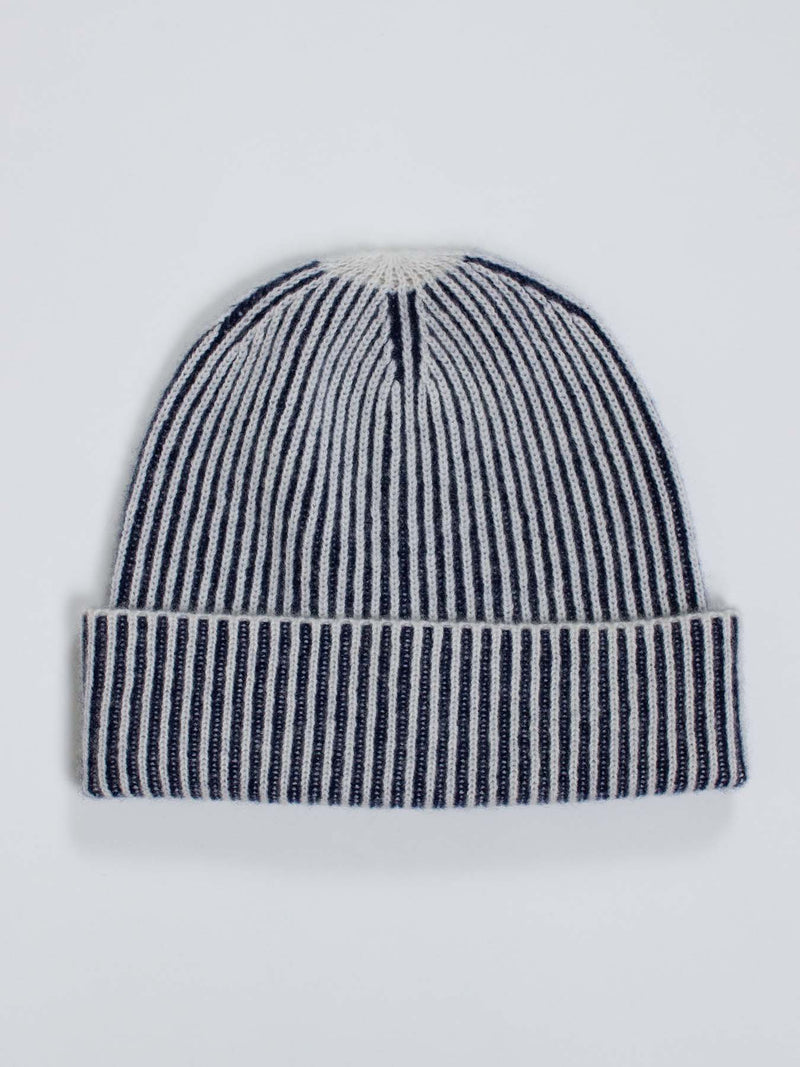 Oats & Rice Seafarer Cashmere Ribbed Beanie