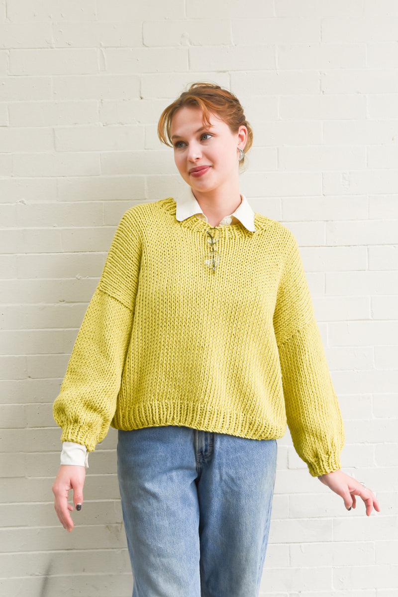 Ursa Textiles Caja Sweater in Limon