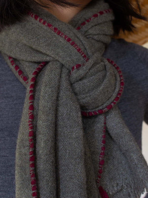 Oats & Rice Weaver Cashmere Scarf