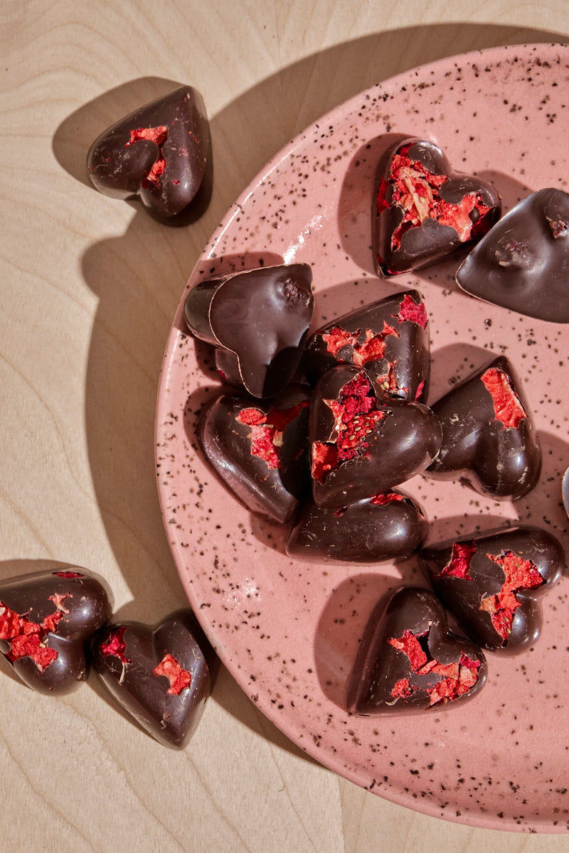 Wildwood Chocolate Berry Berry Heart Chocolates