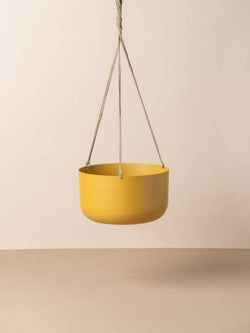 Saardé - Yaamur Metal Hanging Planter - Saffron