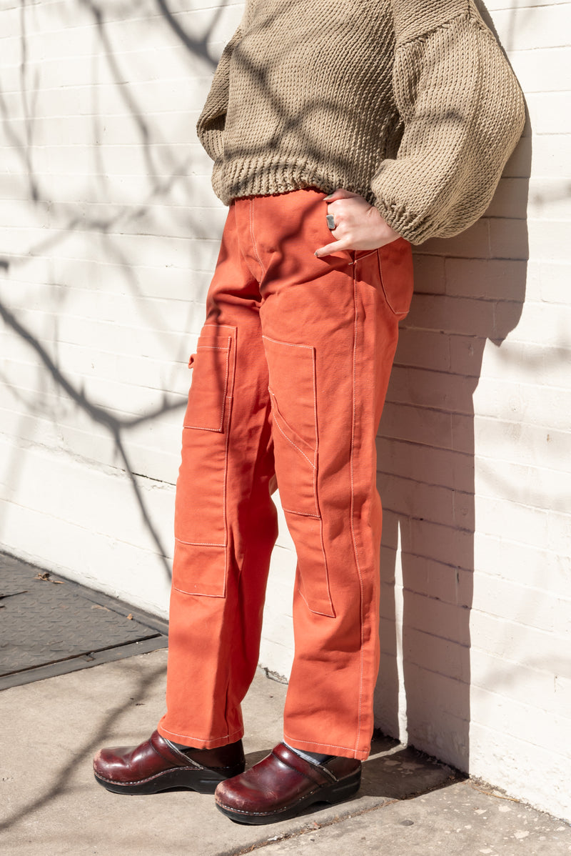 Abeline Patch Pants in Terracotta