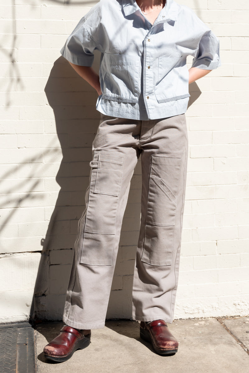 Abeline Patch Pants in Grey