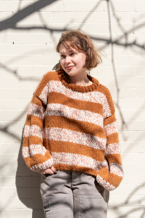 URSA Textiles stripe Mohair Sweater