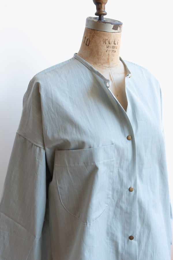 Abeline Easy Woven Shirt in Sage Stripe