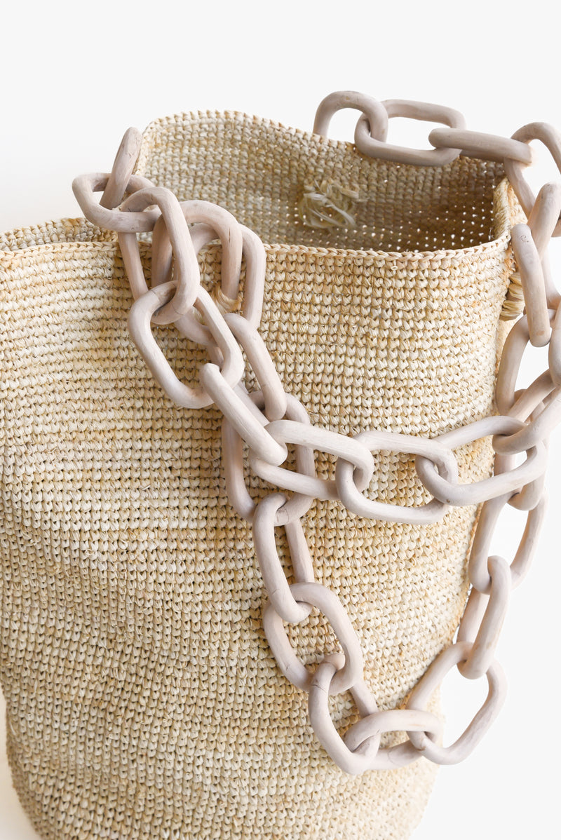 Indego Africa Rulindo Crochet Raffia Tote