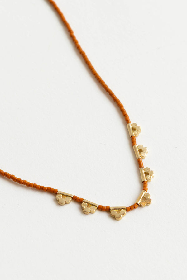 Satomi Lucky Loop Glass Beaded Necklace