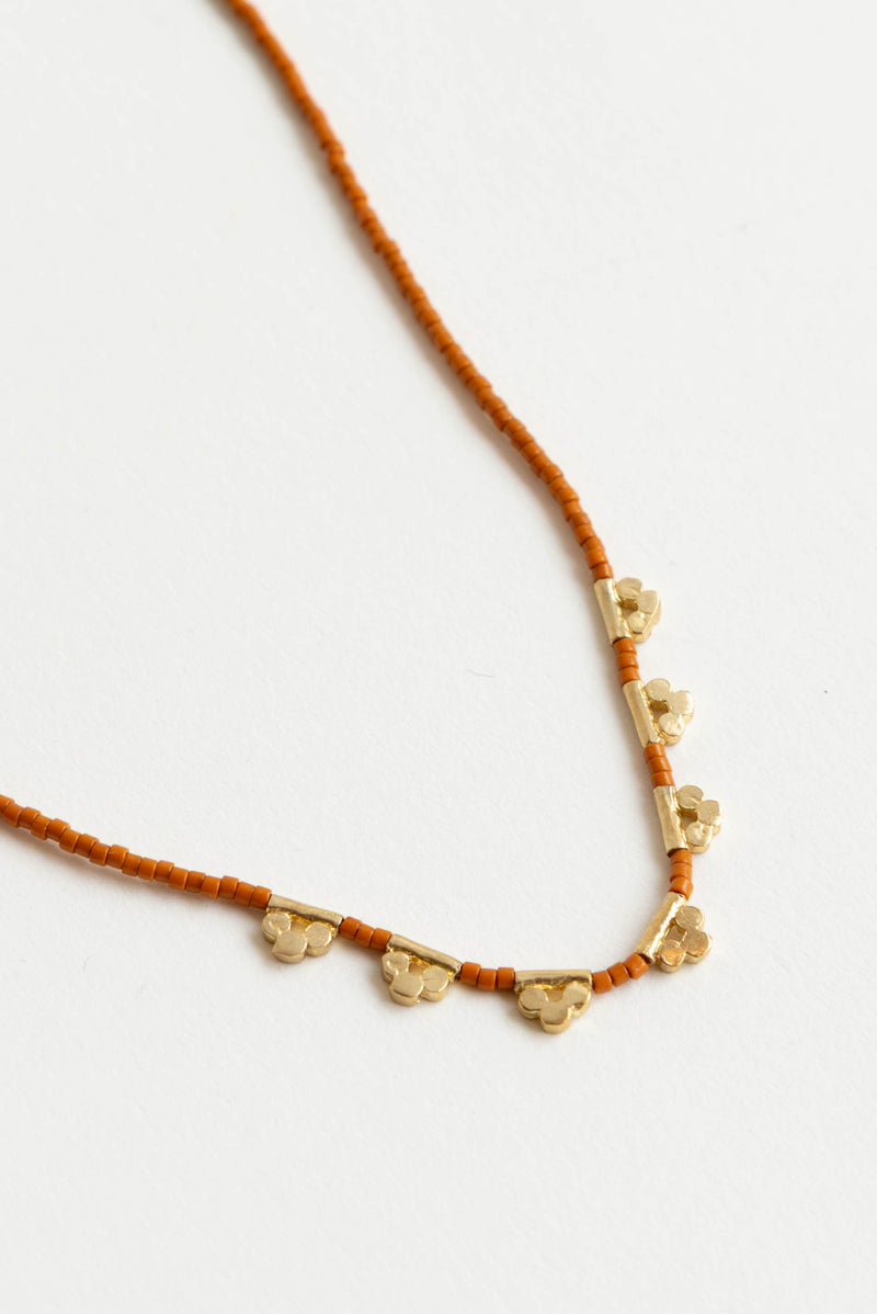 Satomi Lucky Loop Glass Beaded Necklace