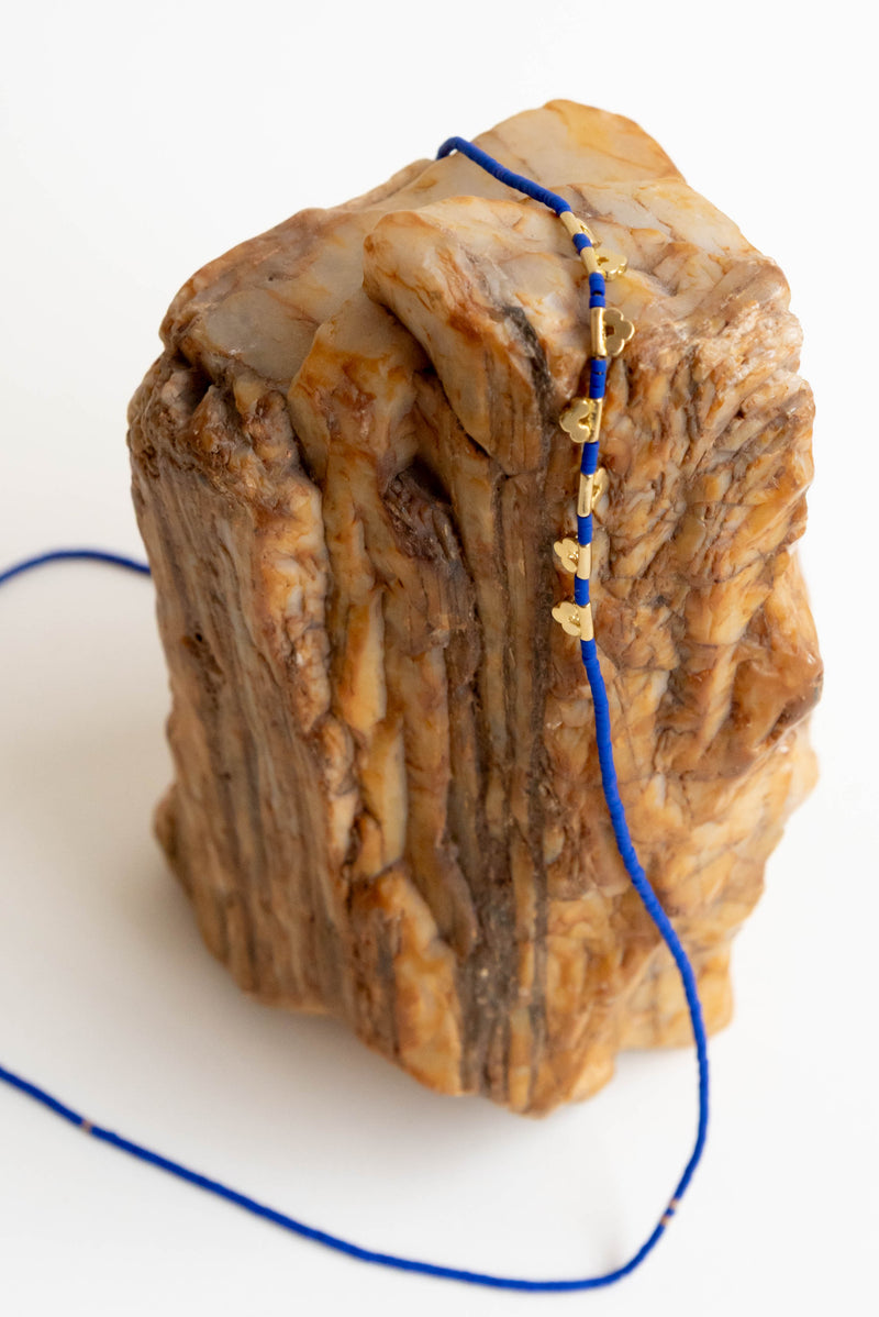 Satomi Lucky Loop Glass Beaded Necklace