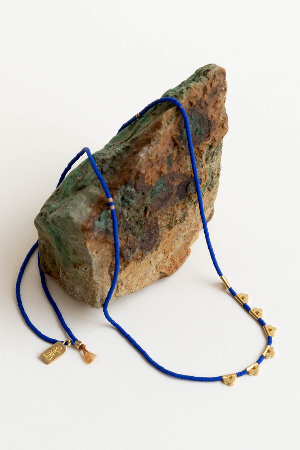 Satomi Lucky Loop Glass Beaded Necklace