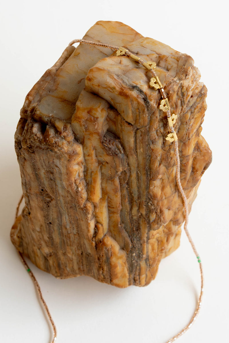 Satomi Lucky Loop Glass Beaded Necklace