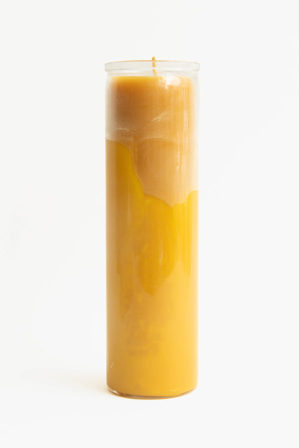 Alysia Mazzella Glass Pillar Candle