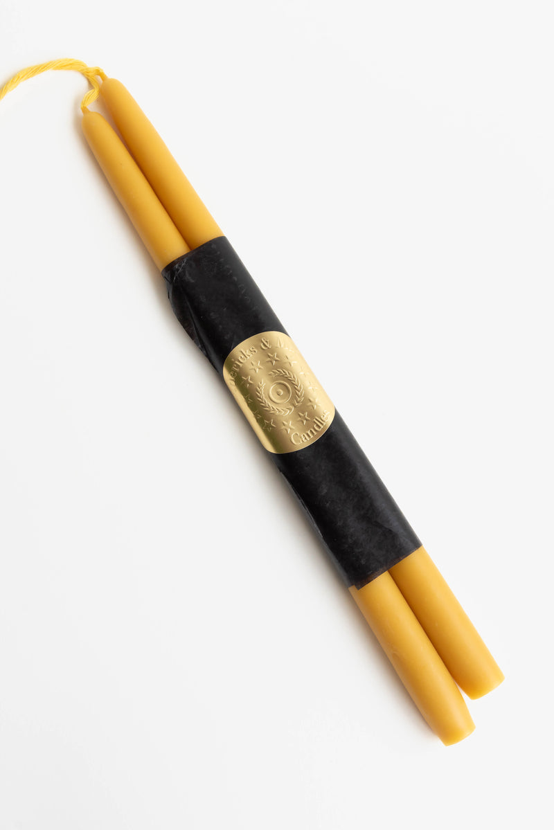 Fredericks and Mae Beeswax Taper Candles