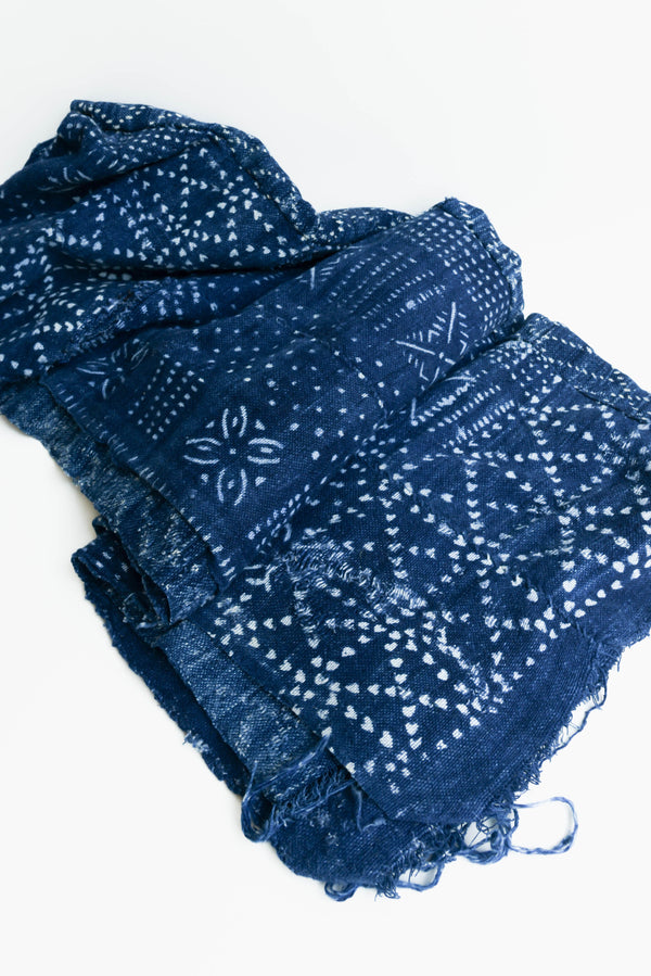 Indigo Dyed Mud Cloth