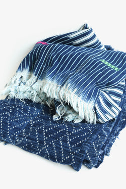 Indigo Dyed Mud Cloth