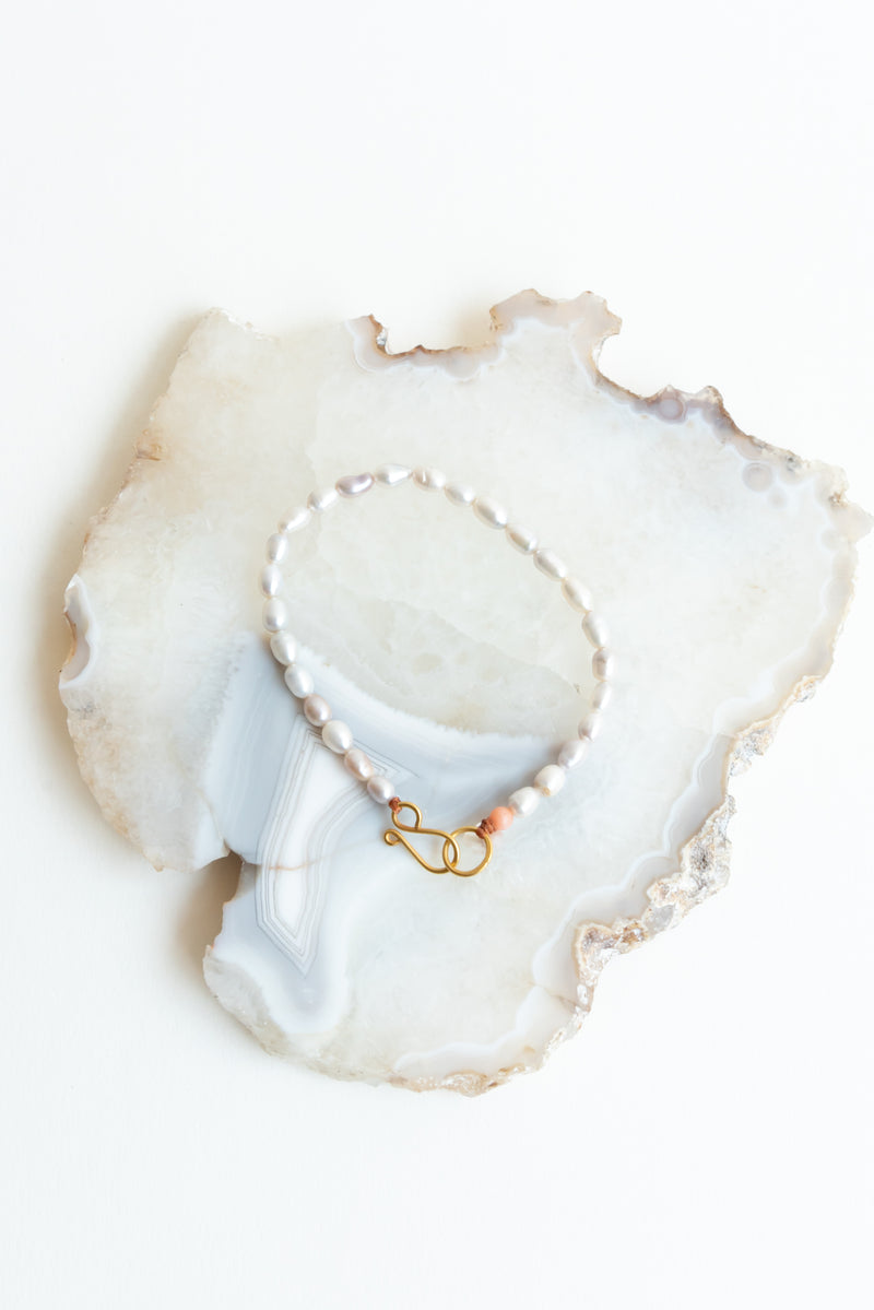 River Song Antique Rice Pearl Bracelet