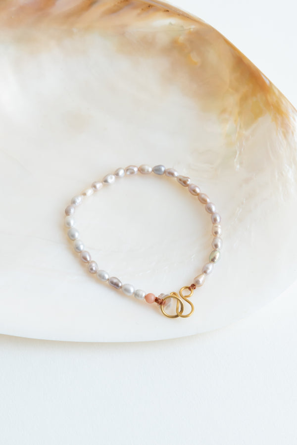 River Song Antique Rice Pearl Bracelet