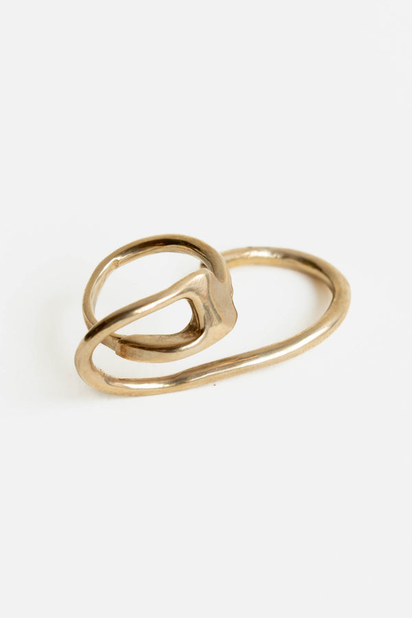 Renee Frances Double Finger Ring