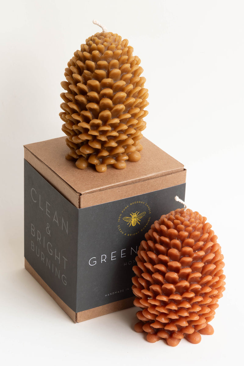 Greentree House Large Pine cone candle