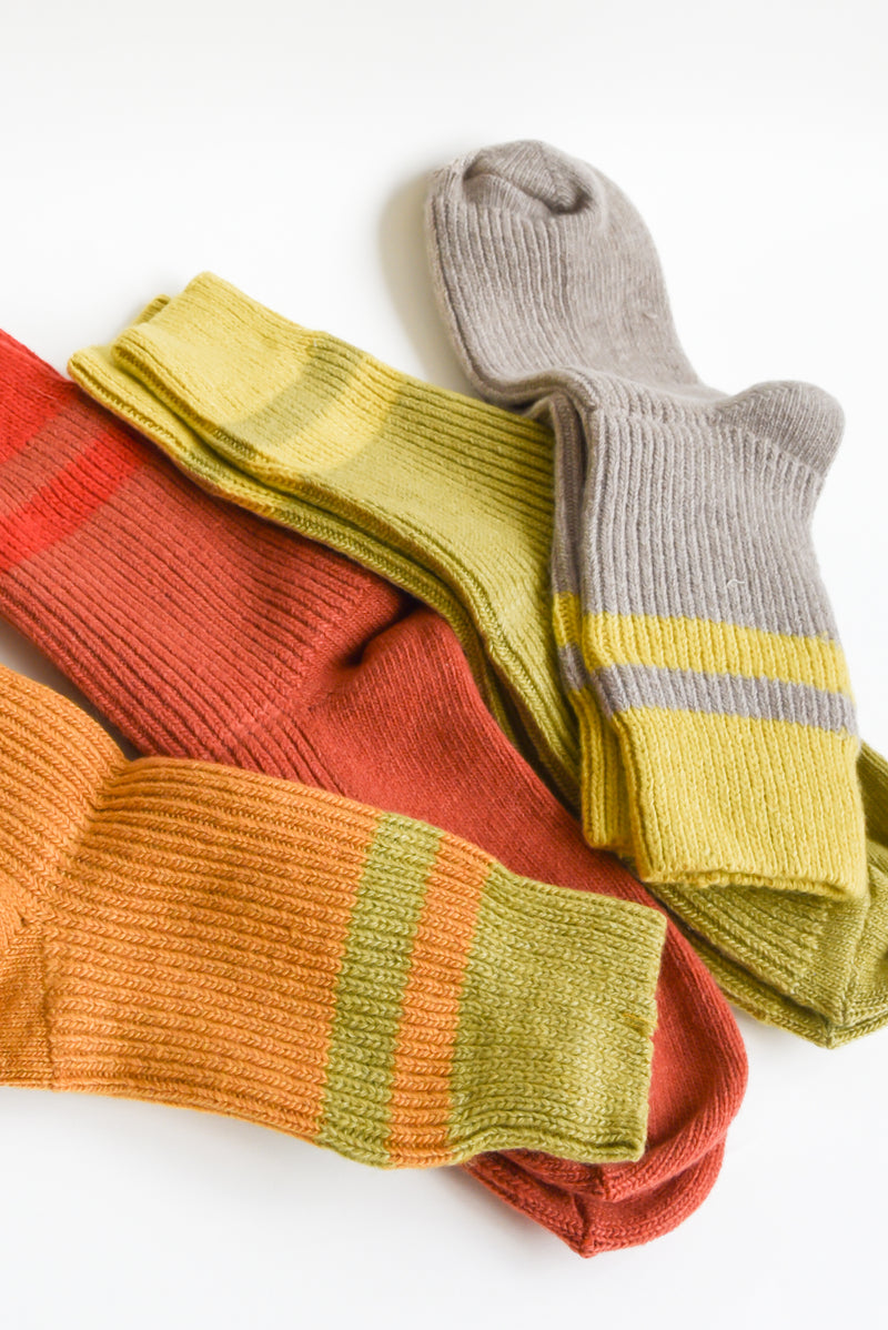 Escuyer Cashmere Striped Socks