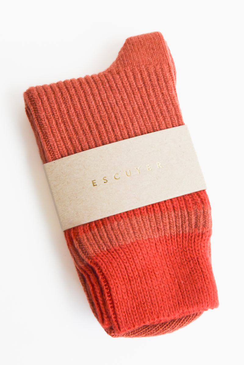 Escuyer Cashmere Striped Socks