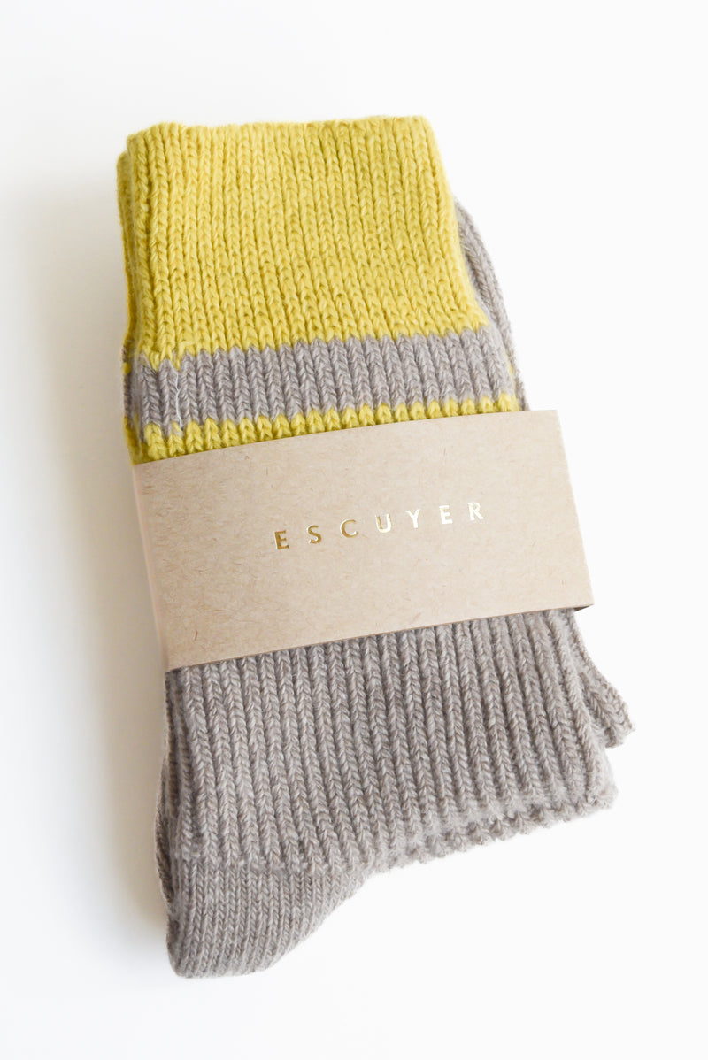 Escuyer Cashmere Striped Socks