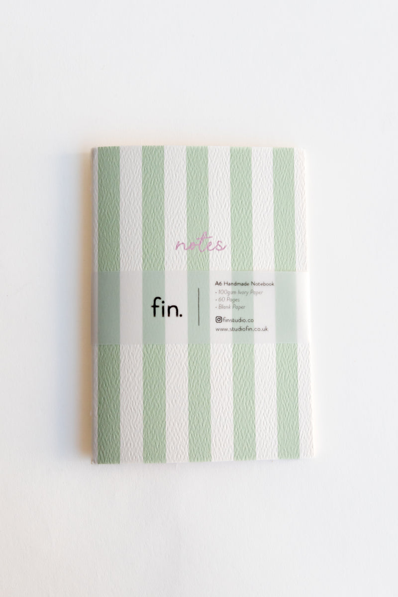 Fin Studio - Striped Notebook with Contrast Color