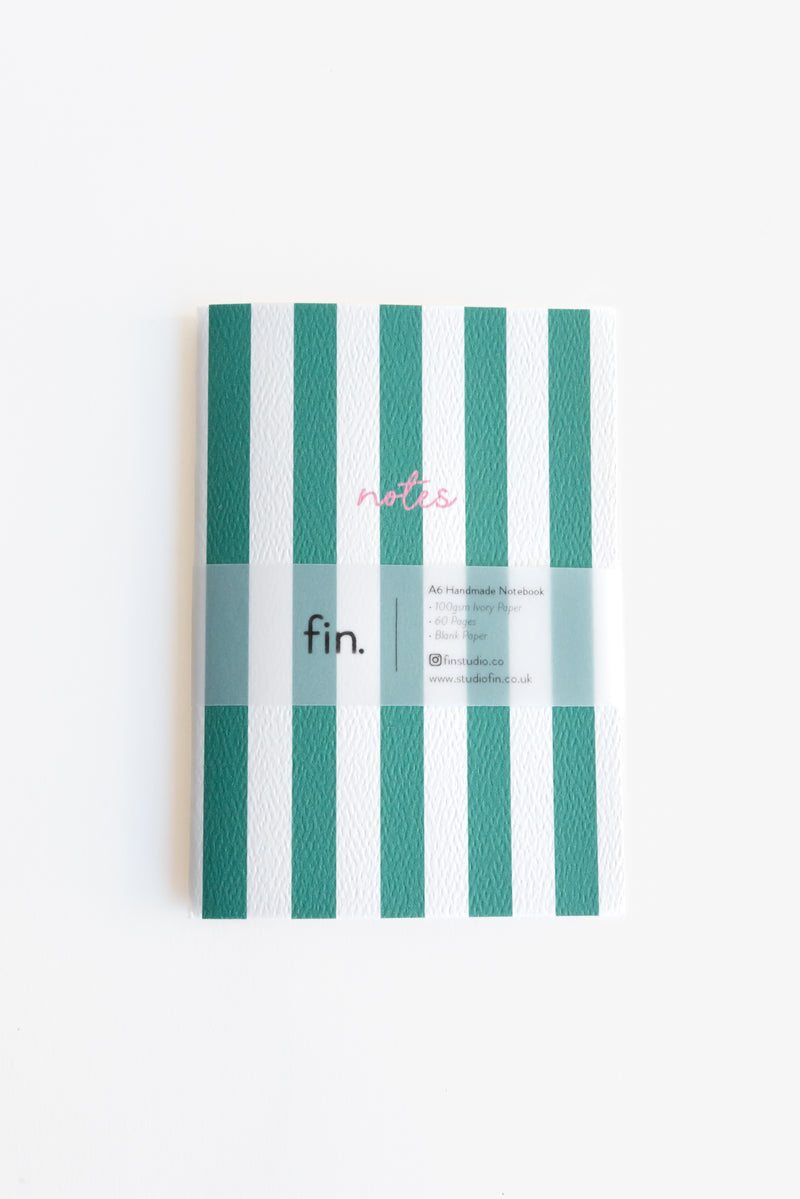 Fin Studio - Striped Notebook with Contrast Color