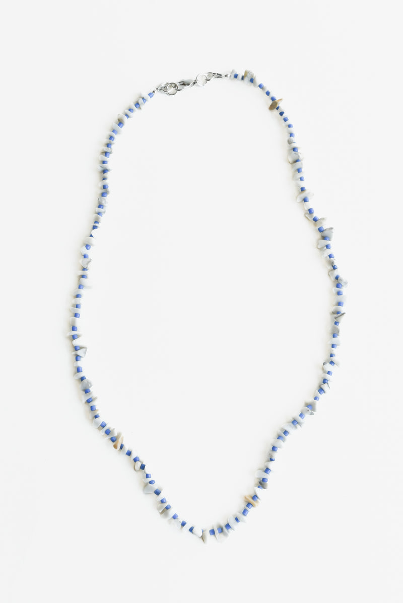 Fond Jewelry Howlite + Blue bead Necklace