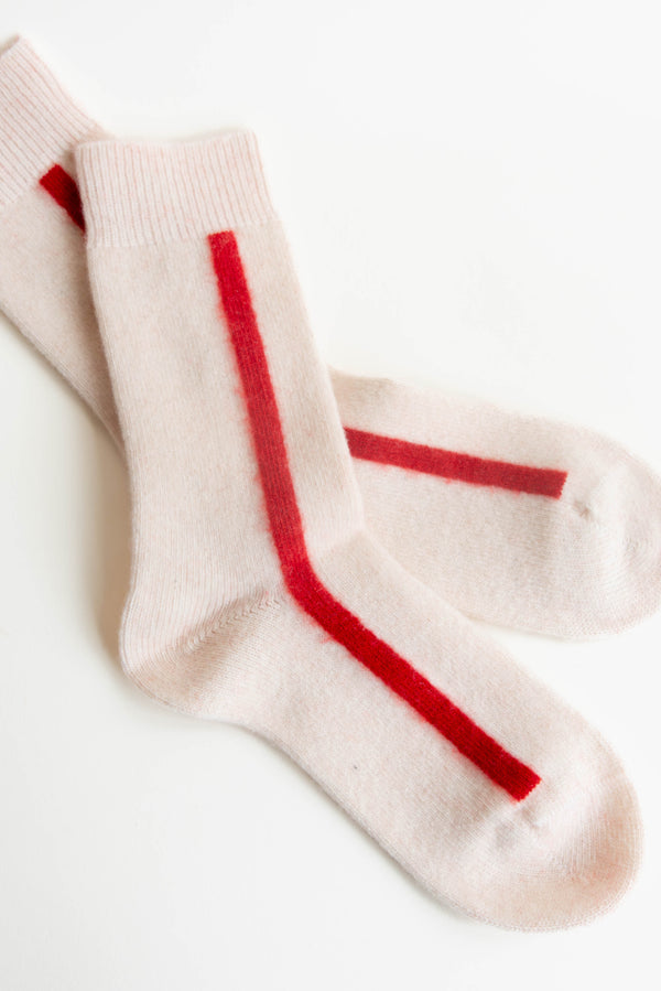 Hansel from Basel Racing Stripe Cashmere Crew