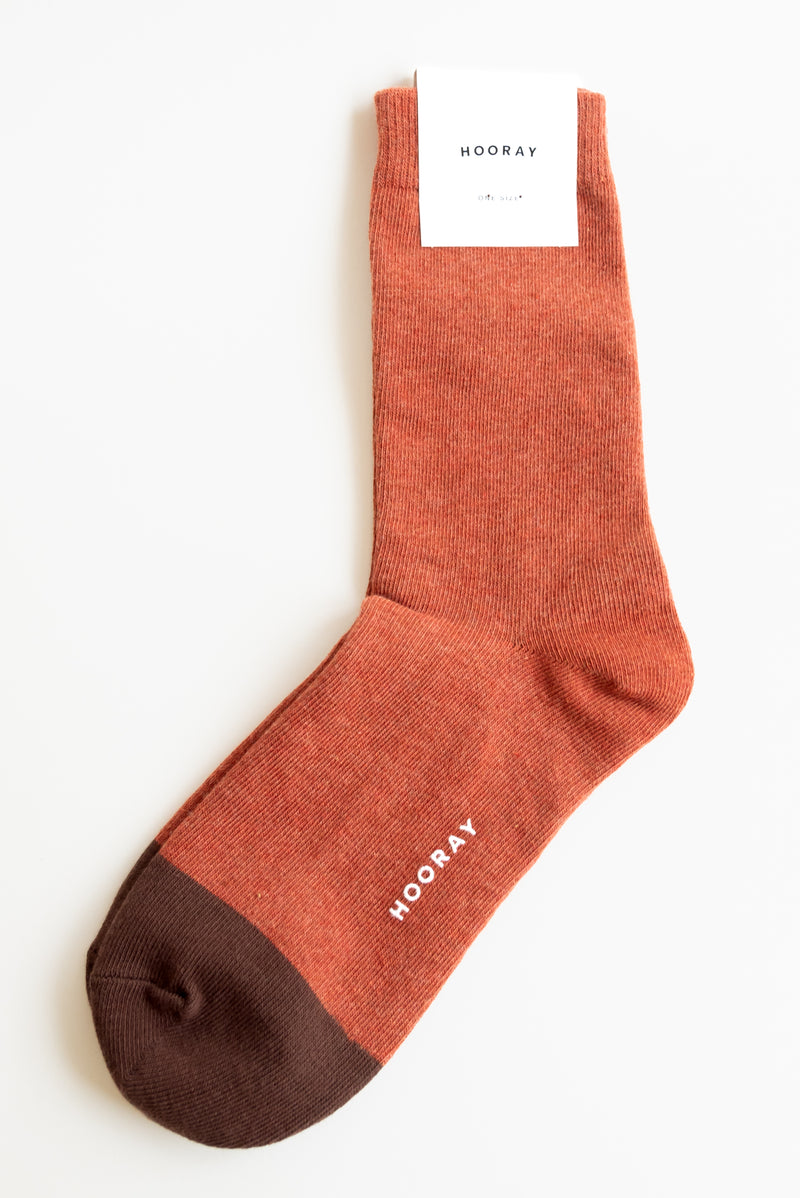 Hooray Crew Length Cotton Socks