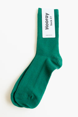 Hooray Kelly Green Merino Socks