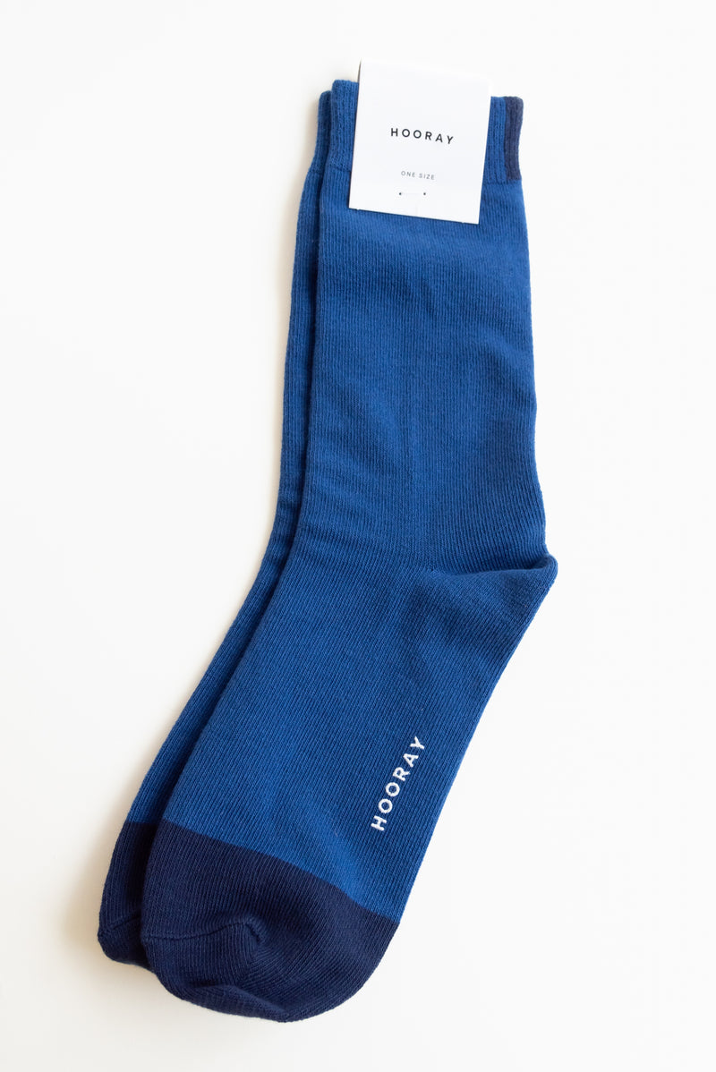 Hooray Crew Length Cotton Socks