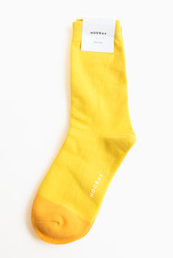 Hooray Crew Length Cotton Socks