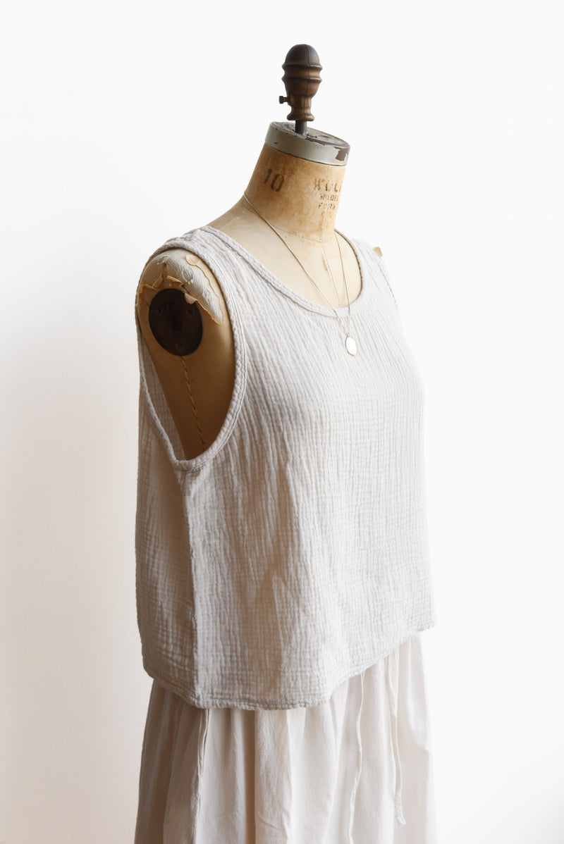 Organic Reversible Gauze Tank in Natural