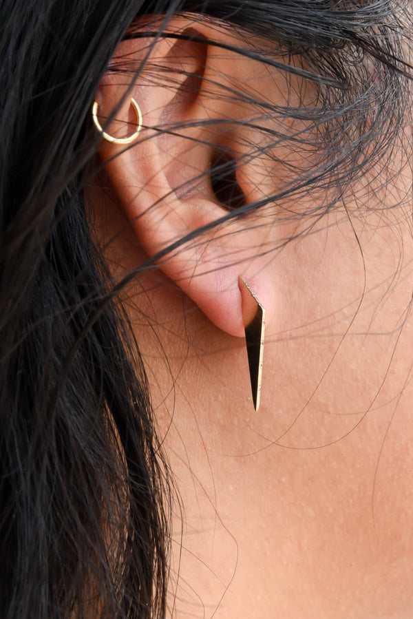 T.Kahres Jewelry 10kt gold scalene earrings