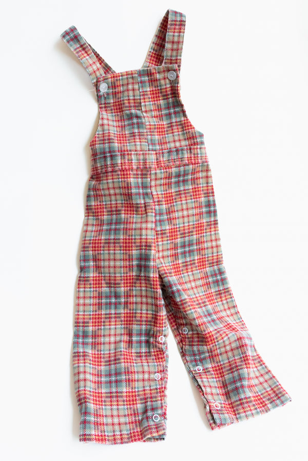 ma21 Plaid overalls