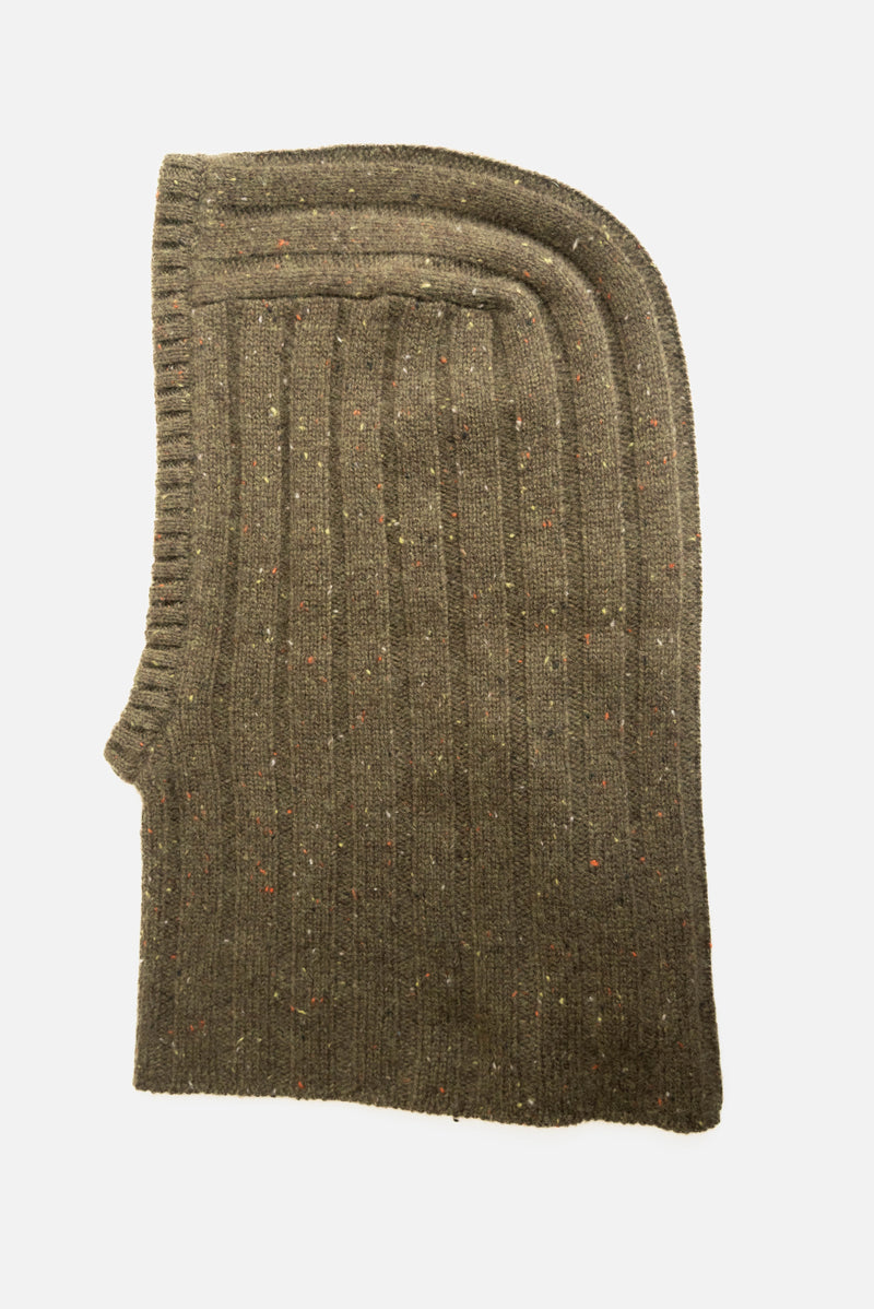 Oats & Rice Cashmere Ribbed Balaclava